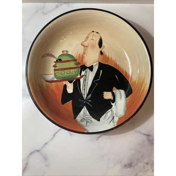 Certified International French Waiter Pasta Bowl - Picture 1 of 6